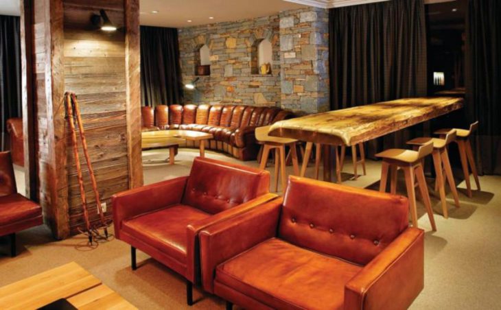 Trois Vallees Hotel, Courchevel, Bar Area